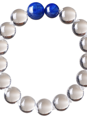 天然白水晶手链泡泡珠晶莹透亮