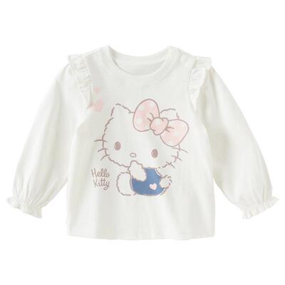 Hello Kitty联名戴维贝拉儿童T恤女童打底衫2026春装新款上衣A类