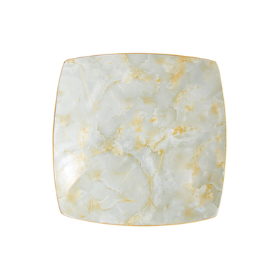 创意8英寸骨瓷翘脚深盘贵龙汤盘