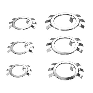 304不锈钢圆螺母用止动垫片铁止退垫圈六爪挡圈王八锁紧防松GB858