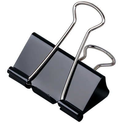 长尾夹燕尾夹黑色大号金属票夹