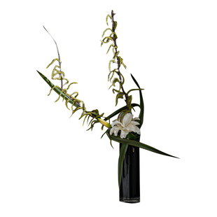 妖及 现代轻奢架构花艺摆件 样板间床头柜玄关软装饰品搭配组合