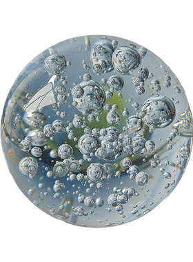 水流盆景假山配件玻璃气泡球冰裂球流水喷泉玻璃球冰裂球家居摆件