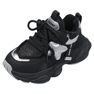 星期六童鞋儿童运动鞋女童2025冬季新款时尚加绒保暖软底休闲鞋