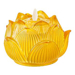 2026新款莲花灯佛前供灯长明灯家用佛台供佛灯寺院七彩观音琉璃灯