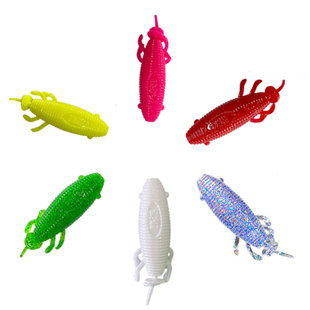 祺云雷虫浮水软饵雷强打黑专用超远投滑口黑鱼土豆路亚假饵软饵