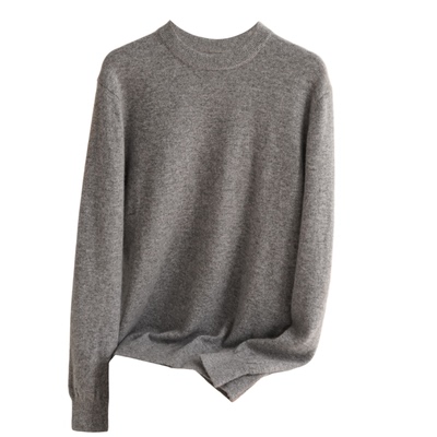 男士100%山羊绒衫纯色基础薄款可加厚圆领保暖12针打底衫秋冬新品