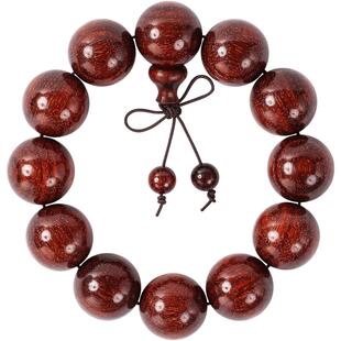 印度满金星小叶紫檀手串2.0男108颗老料檀香木佛珠念珠女手链饰品