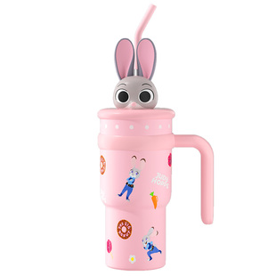 疯狂动物城保温杯子大容量吸管巨无霸水杯女生高颜值可爱冰霸礼物