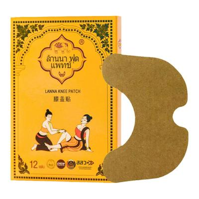 泰国LANNA兰纳艾草膝盖贴正品膝关节疼痛热敷贴艾叶艾灸贴旗舰店