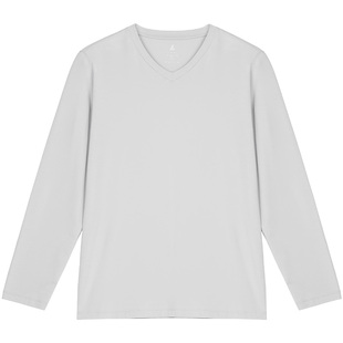 铜牛棉莫弹力V领男衫 秋冬上衣男打底衫秋衣NS135