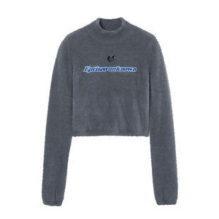 【49/件】EPTISON毛衣女2025冬季新款修身慵懒辣妹风针织短款上衣