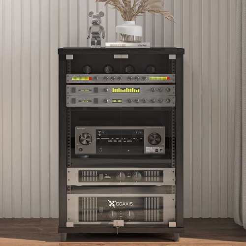 丹莱梅克功放机柜影院音响设备器材柜KTV专业移动CD机架子脚架