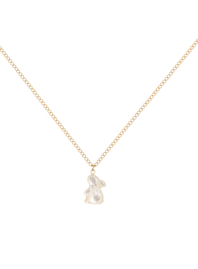 五月定制母贝14K包金可爱小兔子