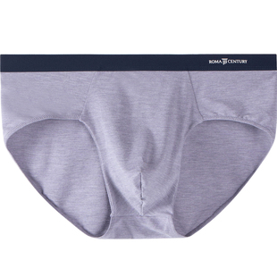 罗马世纪三角裤玛咖男士内裤纯色宽松透气蜂巢抗菌青年三角短裤头