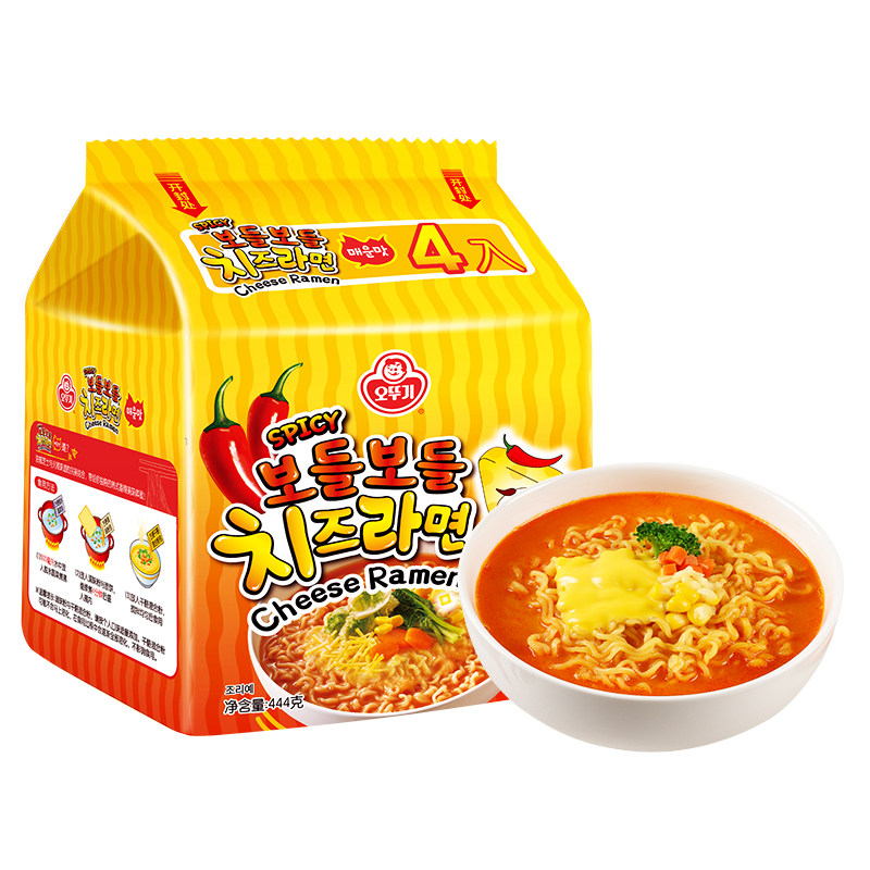不倒翁芝士拉面韩国特产原装进口韩式