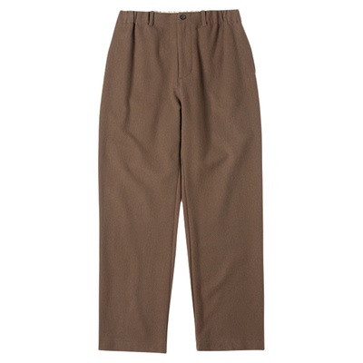 NATIVEWELL厚垂软羊毛长裤微宽松易搭配弹力腰围高支羊毛