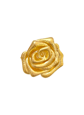 金色玫瑰花胸针高档女奢华