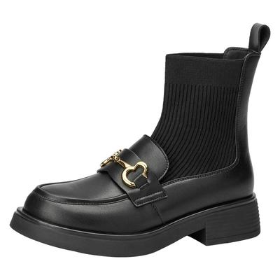 戈美其复古绒面瘦瘦靴