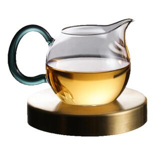 禾器畅然公道杯手工耐热玻璃高硼硅300ml茶杯 和器茶海分茶器茶具