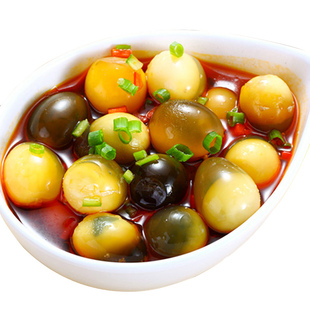 凉拌小皮蛋24枚酒店餐饮特色半成品凉拌皮蛋凉菜食材松花鹌鹑皮蛋