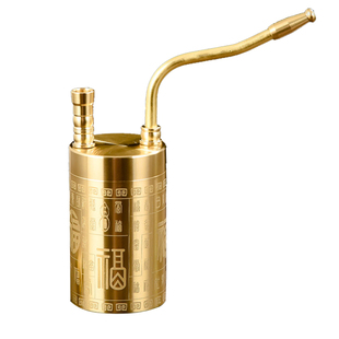 黄铜葫芦水烟壶烟嘴过滤器烟袋锅四用男士水烟袋复古老式传统烟斗