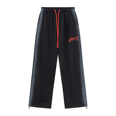 NOONOZ渐变刺绣嘻哈卫裤宽松休闲