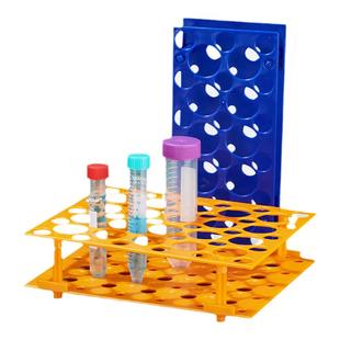 Labshark可拆离心管架双面离心管架子两用多功能实验室试管架10/15/50mL塑料可拆卸离心管放置架