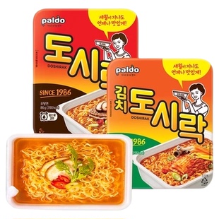 paldo八道牛肉味碗面泡菜拉面辣白菜面桶面桶装方便面泡面拌面