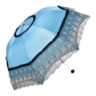 正品天堂伞彩胶遮阳伞蕾丝公主洋伞拱形蘑菇伞女时尚晴雨两用雨伞