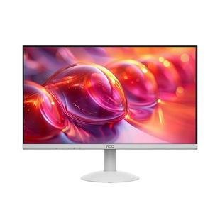 AOC27英寸IPS办公120Hz超频白色显示器27B30H/BW台式电脑屏幕外接