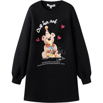 urlazh/有兰抱抱熊卫衣裙