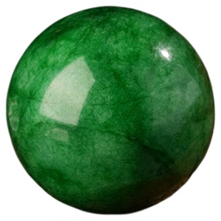 翡翠干青散珠碧玉单珠祖母绿隔珠DIY串珠手链配件帝王绿原矿珠子