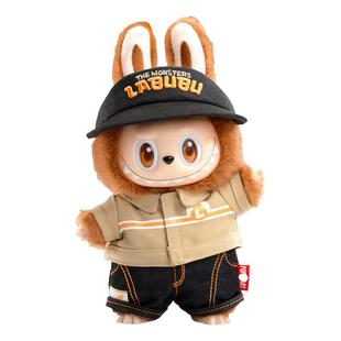 POPMART泡泡玛特LABUBU怪味便利店店长搪胶毛绒吊卡潮玩手办挂件