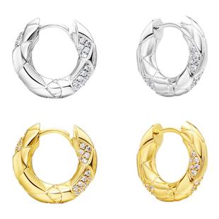 ARSIS蛇来运转小耳圈轻奢法式高级感复古耳环新年耳饰耳钉新款