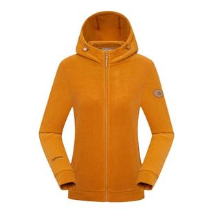 法国LAFUMA乐飞叶户外秋冬Polartec保暖抓绒衣女连帽摇粒绒外套