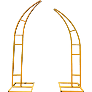 婚庆道具羊角架牛角拱门铁艺花艺扎花架子户外婚礼布置弧形花门架