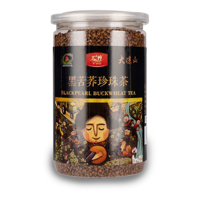 黑苦荞茶罐装品质保证完整颗粒