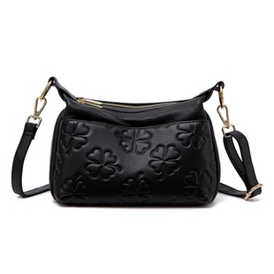 妈妈款真皮女士斜挎包2026年新款女款大容量宽肩带多层中老年包包