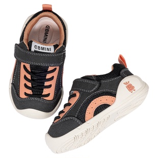 英贝米尼学步鞋男宝宝春季婴儿鞋子防滑软底男童机能鞋女宝室内鞋