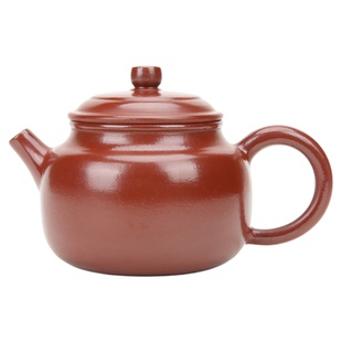 吴建强 潮州手拉壶全手工朱泥150cc顺运壶紫砂壶工夫茶小品红泥壶