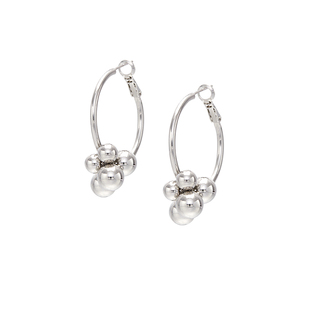 贩卖焦虑丨简约金属感银球流苏耳环小众清冷感圆球耳坠耳饰新款女