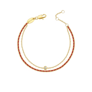 阿吉豆AJIDOU手链女款时尚本命年红绳编织新中式国风高级感手饰品