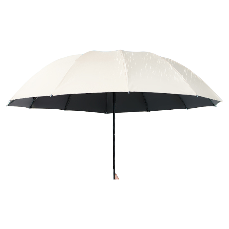 超大号晴雨两用男女折叠手动雨伞商务黑胶防晒防紫外线遮阳太阳伞