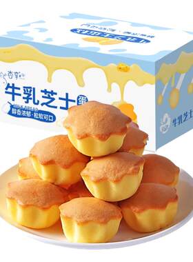 牛乳芝士小蛋糕早餐面包整箱