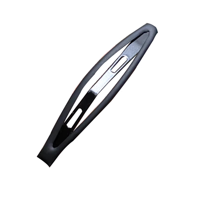 超值10支装黑色磨砂碎发边夹发卡