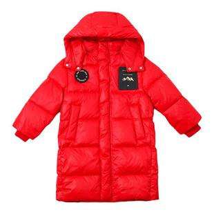 雅鹿2025新款儿童羽绒服中长款男童加厚中大童女童过膝极寒爆款冬