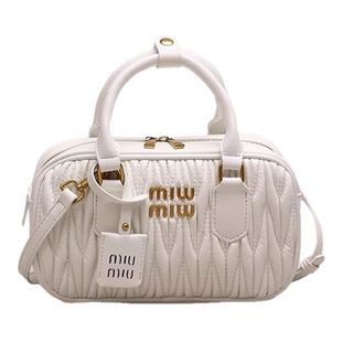 意大利JustBibi褶皱保龄球包真皮手提包女2025新款时尚斜挎枕头包