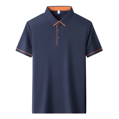 皮尔卡丹2026新款夏季短袖T恤男无痕翻领polo衫高档纯色凉感上衣