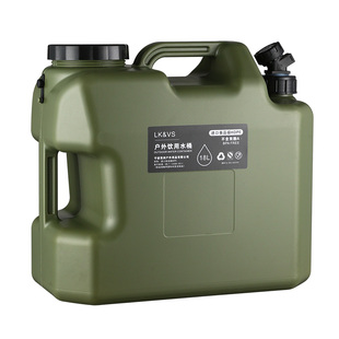 户外露营pe储水桶车载带水龙头便携蓄水装水箱纯净矿泉饮水桶方形